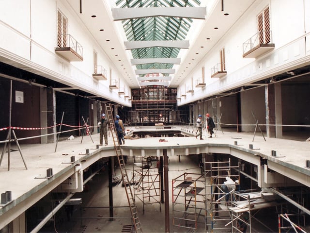 An internal view of Meadowhall before it opened