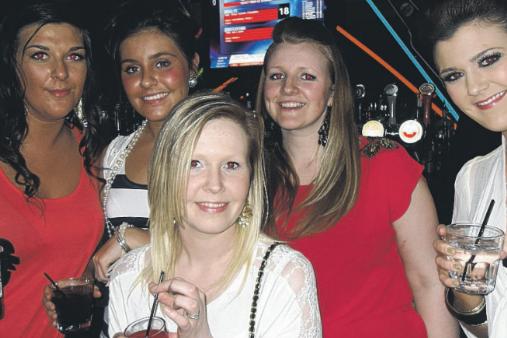 A girls night out but have you spotted someone you know?