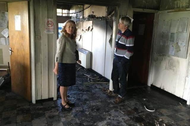 Bolehill Recreation Ground's pavilion was destroyed in an arson attack 