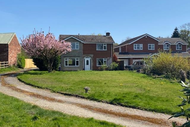 Approached via a sweeping driveway the large three bedroomed house is a former farmhouse.