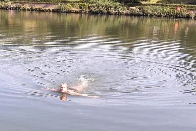 Swimming in Crookes Valley Park today