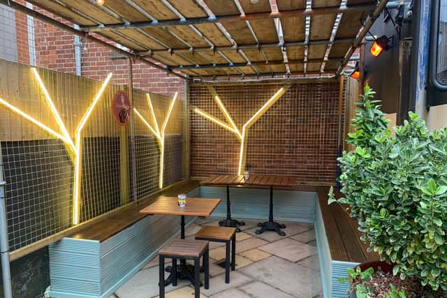 The beer garden has had a refurbishment in time for the reopening.