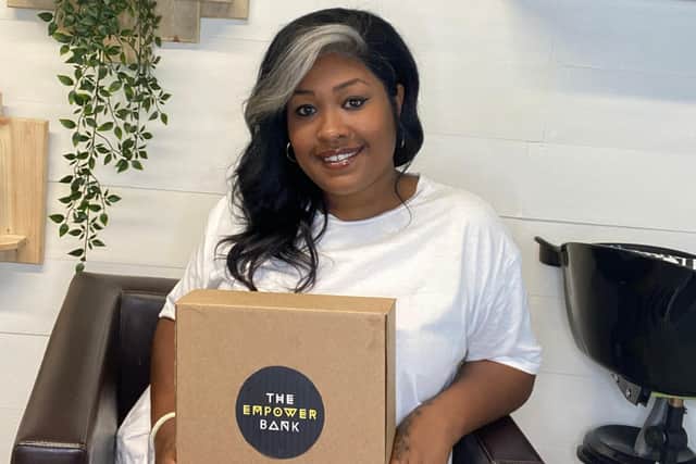 Hayley Ekwubiri, owner of E. Kays Hair and Beauty and founder of The Empower Bank.