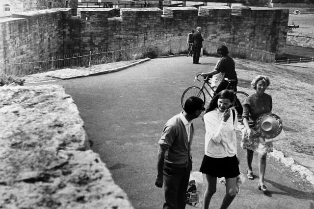 Visitors make their way to Southsea Castle in September 1972