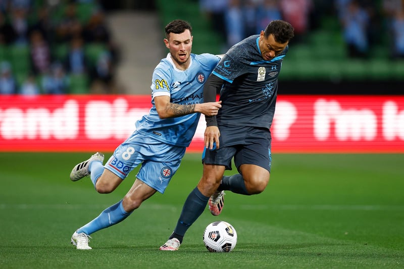 Aiden O'Neill spent two seasons on loan in Australia (Central Coast Mariners & Brisbane Roar) before moving to Melbourne City permanently in 2020. The midfielder made 14 appearances in the A-League last season.