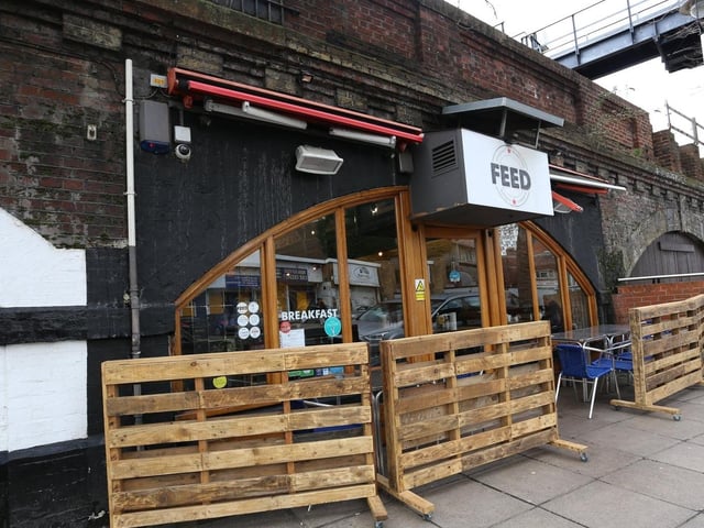 The cafe at The Hard has got a variety of pancakes including cinnamon sugar, banana and bacon and southern fried chicken