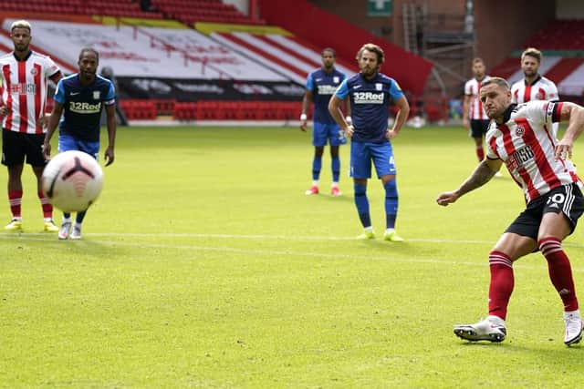 Billy Sharp could spearhead a new look attack when Sheffield United begin their Premier League season with a home game against Wolverhampton Wanderers: Andrew Yates/Sportimage