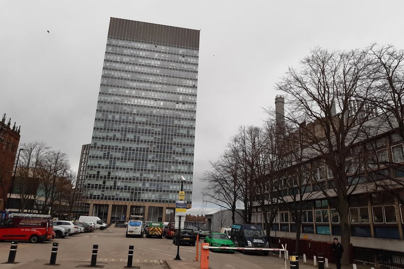 The Univeristy of Sheffield's Arts Tower is home to the world's largest paternoster lift, a continuously moving lift with no doors which moves up on one side and down on the other.