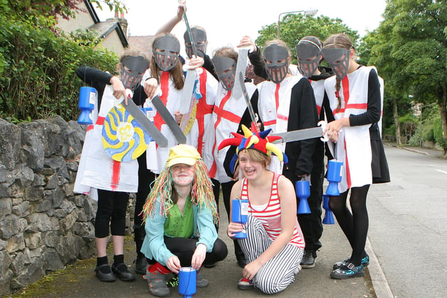 George and the Dragon by the Girl Guides at the 2012 buxton Carnvial