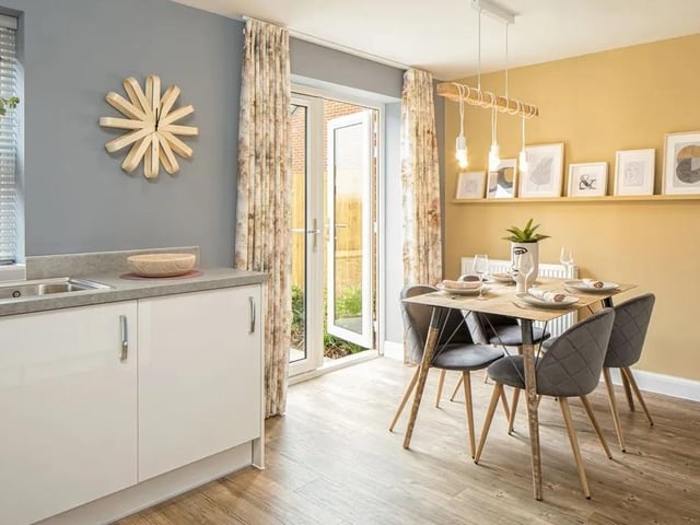 This three bedroom semi-detached house in Havant Road, Havant, has gone on sale for £379,000. It is listed by David Wilson Homes - Harbour Place.