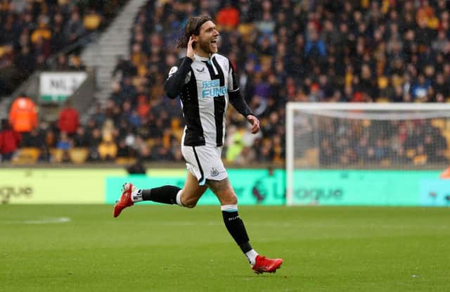 Jeff Hendrick scored his first goal of the season against Wolves (Photo by Naomi Baker/Getty Images)