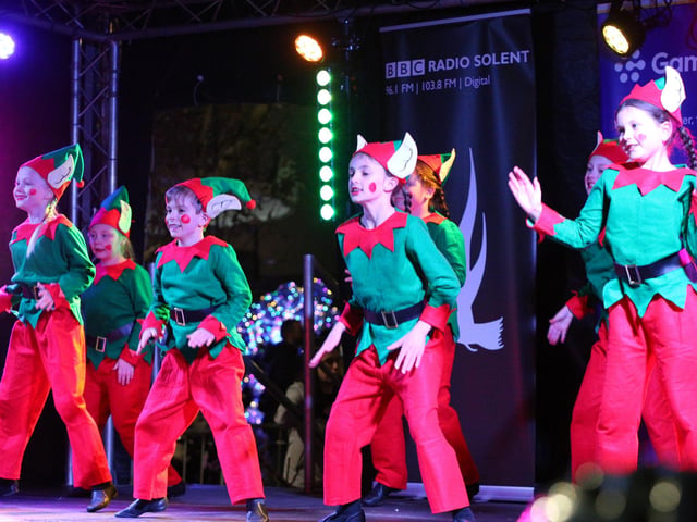 Switch on of the Christmas lights in Palmerston Road, Southsea. Picture: Chris Moorhouse (251121-37).
