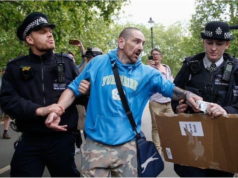 There were protests against lockdown - by conspiracy theorists and so-called 'Covidiots' who ignored rules and said Covid-19 was a global hoax.