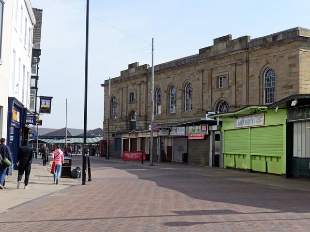 Market Place, Doncaster. Picture: NDFP-24-03-20 Donc Town 7-NMSY