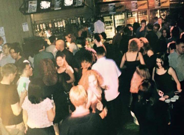 The Yard was popular with drinkers until Limos closed. 
Spot anyone you know?