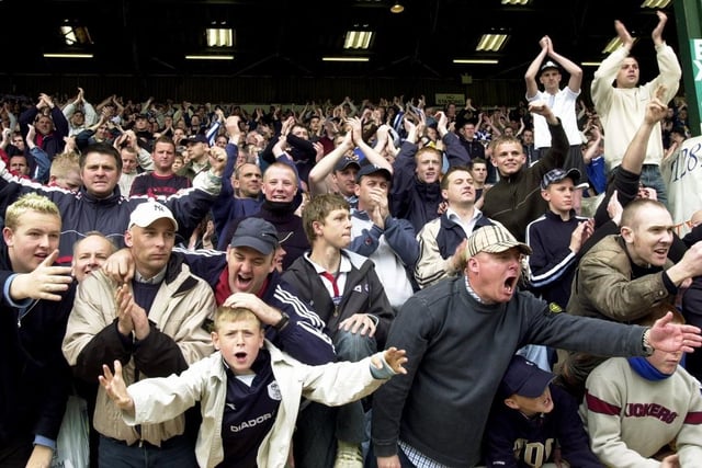 Sheffield Wednesday fans at Burnley in 2003