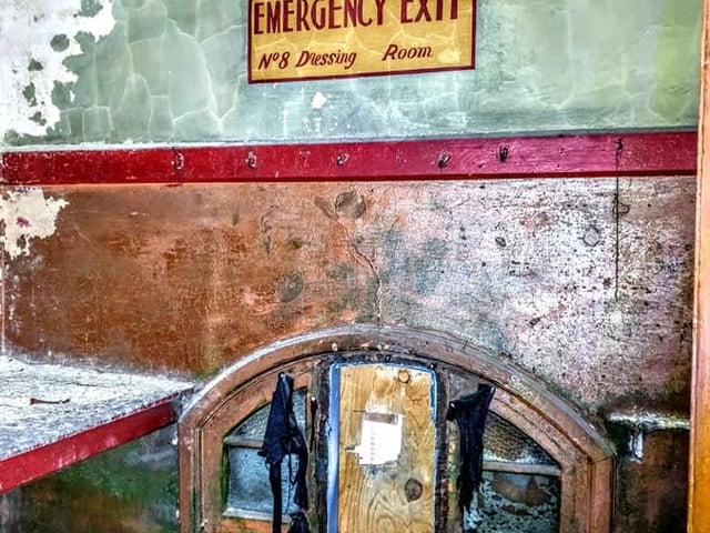 One of the theatre's former dressing rooms