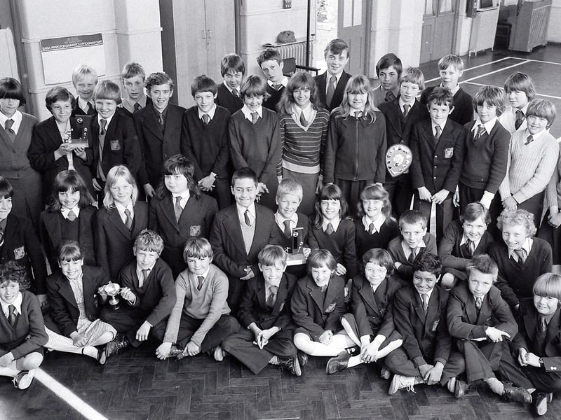 Swimmers from Mansfield's Bull Farm School