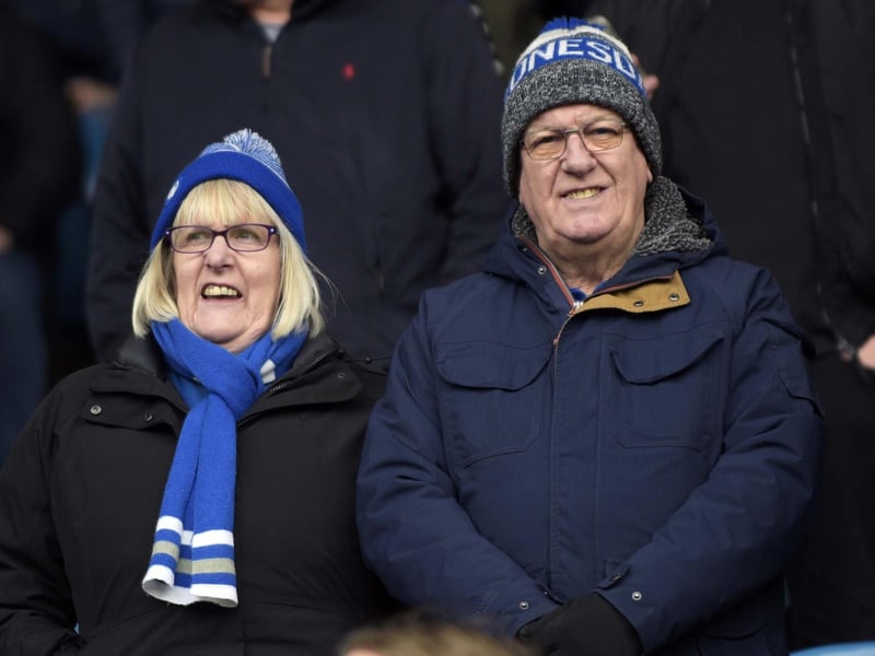 Owls fans in the 33.000 crowd at Hillsborough on Saturday Pic Steve Ellis