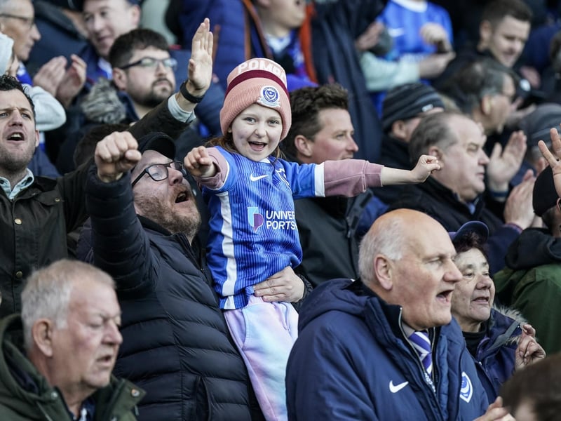 2 March 2024: 20,303 fans were packed into Fratton Park for the visit of Oxford United.