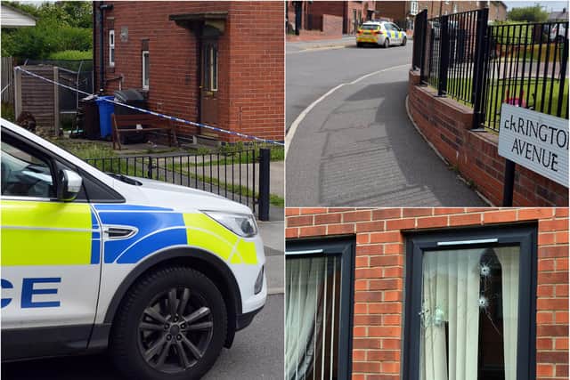 A man and woman have been arrested over two shootings in Sheffield