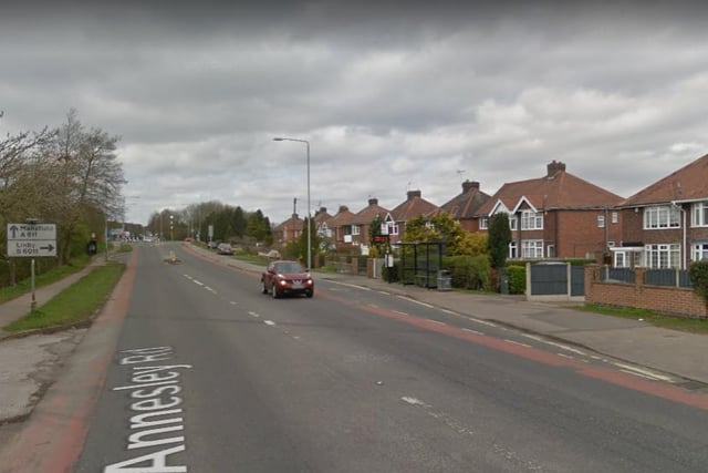 You can also expect to see a speed based on Annesley Road, Hucknall.