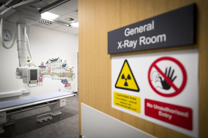 General X-Ray Room in the Emergency Department at the new Royal Hospital for Children and Young People Edinburgh.