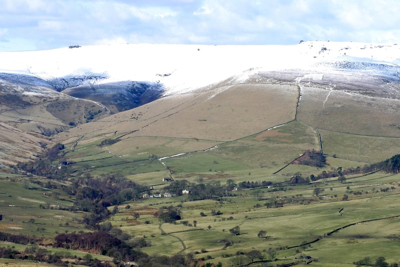 Derbyshire's crown jewel  is the UK's original national park, attracting millions of visitors to explore its landscapes and marvel at its stunning scenery such as this view of Kinder Scout seen from Mam Tor.