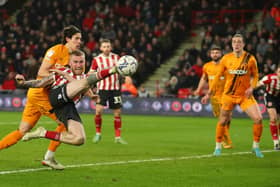 Sheffield United's Oli McBurnie has been criticised by some supporters: Simon Bellis / Sportimage