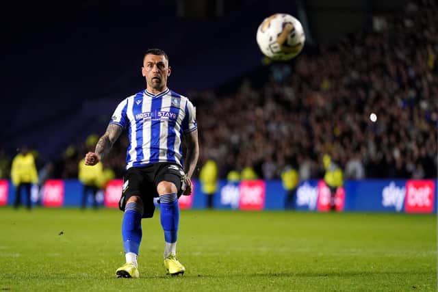 Sheffield Wednesday's Jack Hunt scores the winning penalty during the shootout of the Sky Bet League One play-off semi-final second leg match at Hillsborough  Nick Potts/PA Wire.