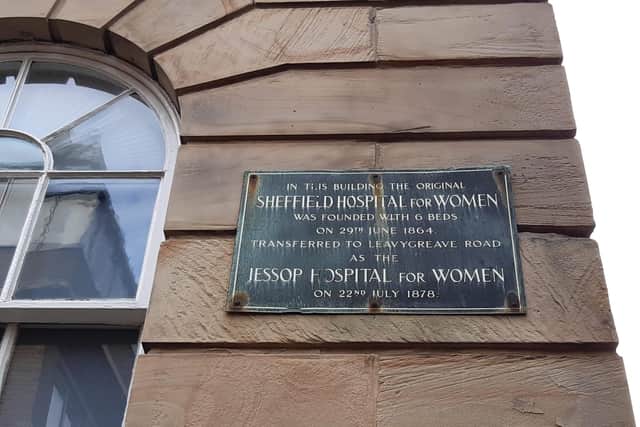 The former Sheffield Hospital for Women, which opened in 1864 with six beds on Fig Tree Lane, is now flats.
