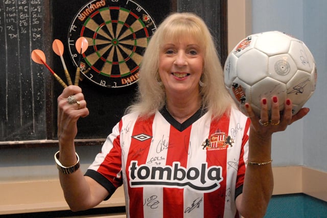 Jen English is pictured at a charity darts night at the Simonside Arms in 2012. Were you there?