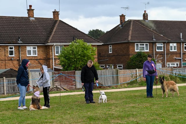 Hundred of residents descended onto the new community park