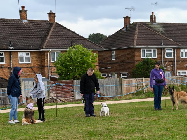 Hundred of residents descended onto the new community park