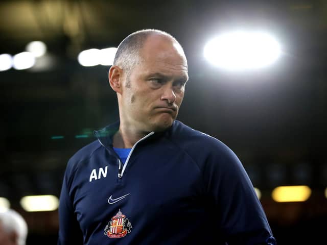 Sunderland manager Alex Neil before the Sky Bet Championship match against Sheffield United: Isaac Parkin/PA Wire.