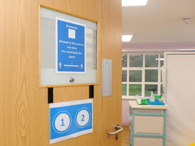 The Portsmouth NHS Covid-19 Vaccination Centre at Hamble House based at St James Hospital is set to open on Monday, February 1.Picture: Sarah Standing (310121-1795)