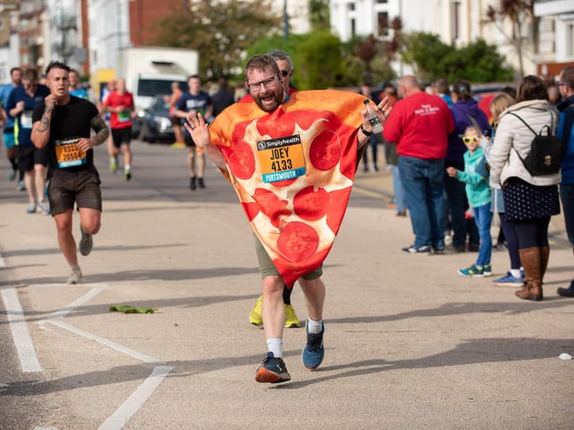 Action from the Great South Run. (201019-225)