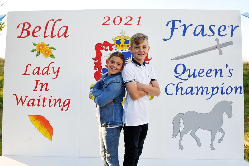 Lady in Waiting, Bella Gemmell and Queen's Champion, Fraser Gemmell.