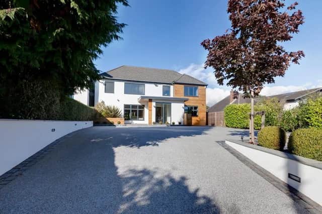 This five bed detached house on Dore Road, Dore, is for sale at £1,850,000.