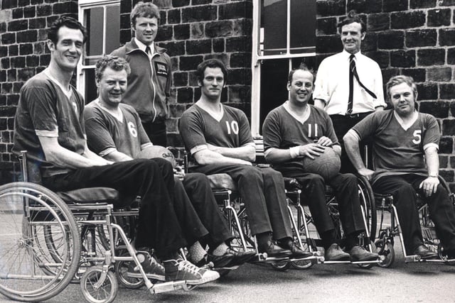 The Lodge Moor Hospital basketball team in May 1971