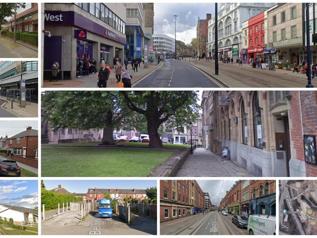 The nine worst streets in Sheffield for violence and sexual offences in January 2023, according to newly-released police figures