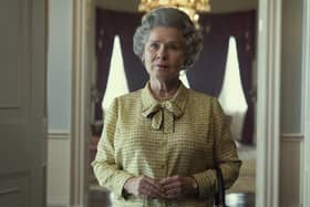 Imelda Staunton as Queen Elizabeth II in The Crown (Alex Bailey/Netflix via AP)