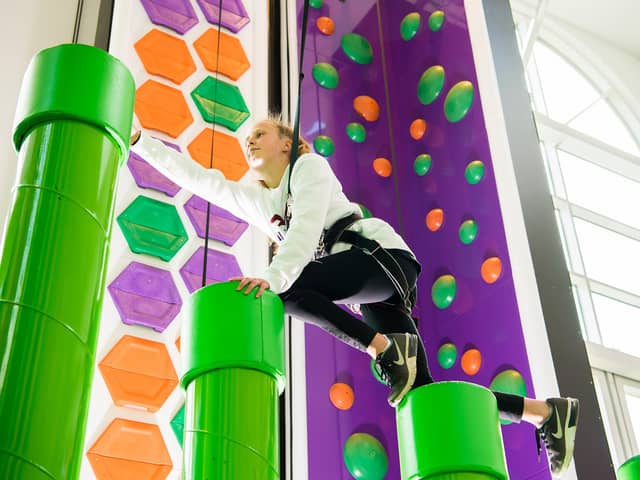 The Rock Up climbing centre at Meadowhall offers challenges for all the family