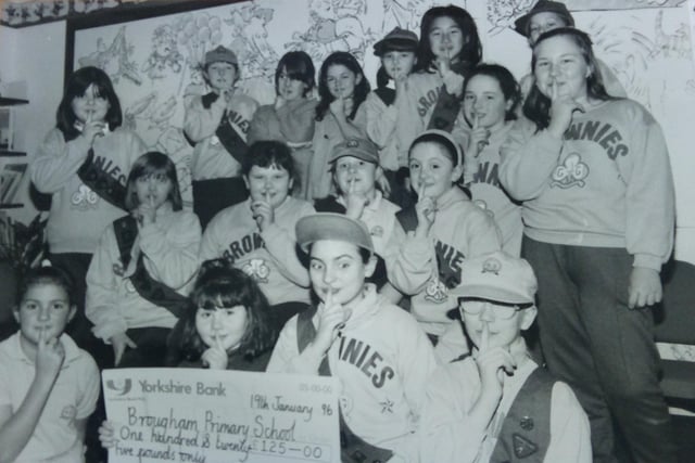 The 6th Brownie pack in Hartlepool did a sponsored silence during one of their meetings at Brougham School in 1996. They raised £125 when none of them talked for an hour.