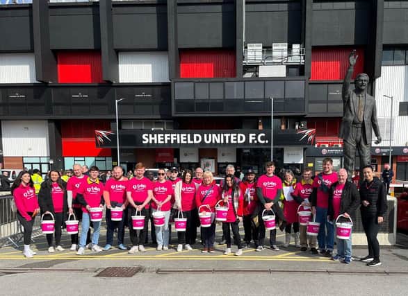 St Luke's volunteers were out in force as United took on Cardiff City