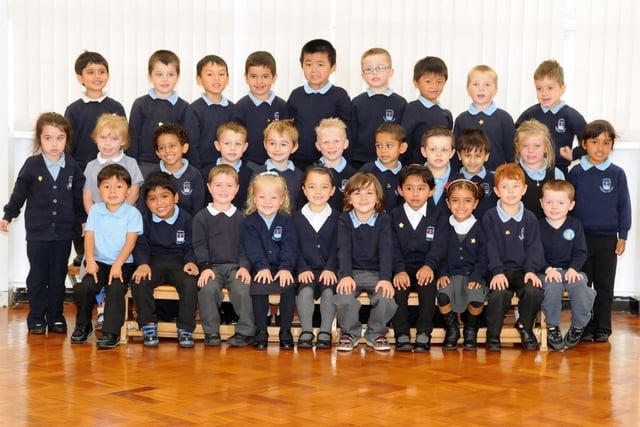 Who do you recognise in this 2014 reception class from Laygate Community School?