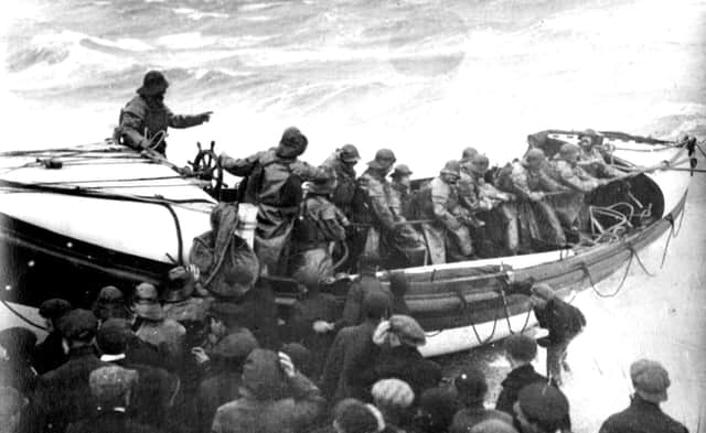 The launch of the lifeboat off Southsea beach in 1911. The life-boat station is now located at the entrance to Langstone Harbour on the eastern shore of Portsea Island. Lifeboat. Picture: Courtesy of Ray Butcher