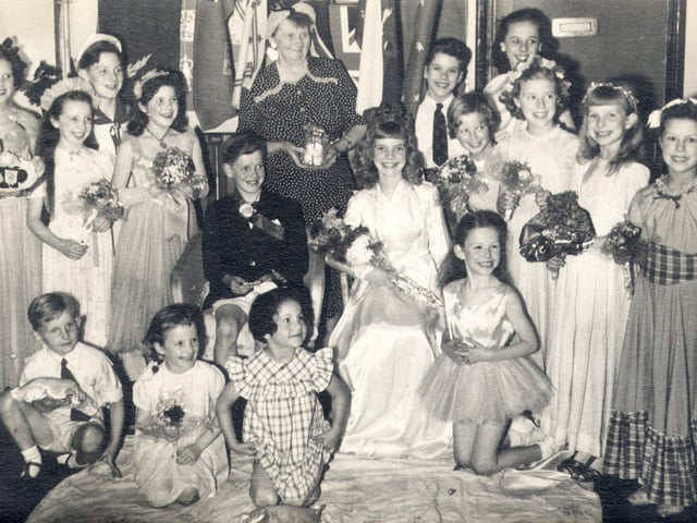 Coronation Day celebrations at Regent Court Flats, Sheffield, in 1953