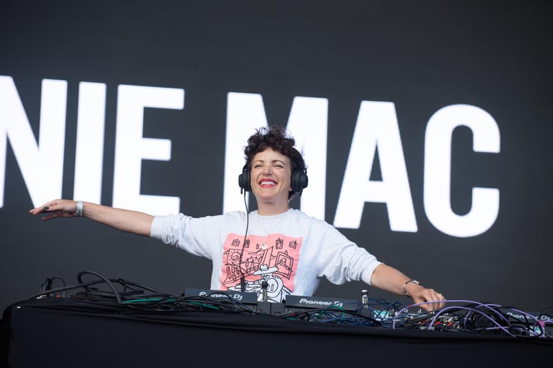 Annie Mac DJs on the Common Stage. Picture: Vernon Nash (290821-211)