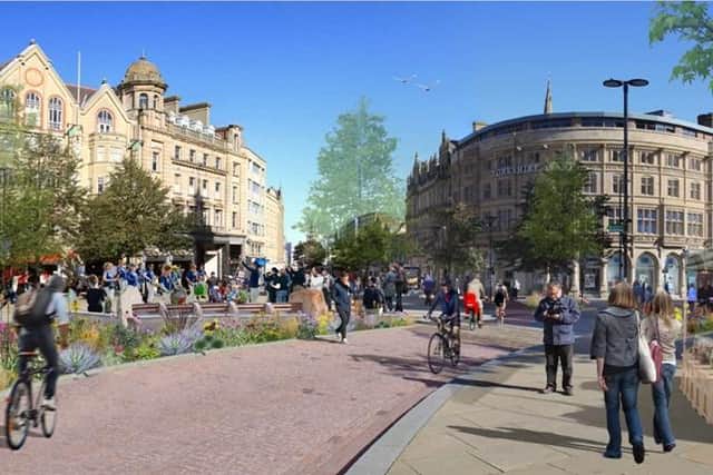 The visualisation of Town Hall Square. Picture by Sheffield City Council